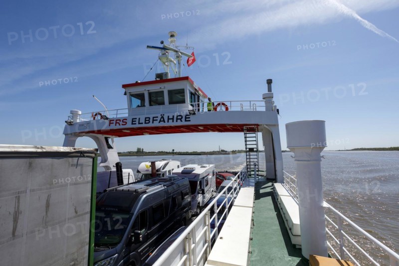 Elbe ferry between Glueckstadt and Wischhafen