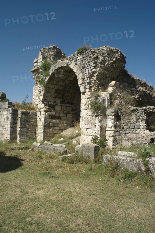 Bathhouse with archway