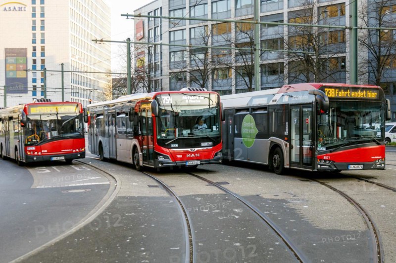 Buses at Duesseldorf main station