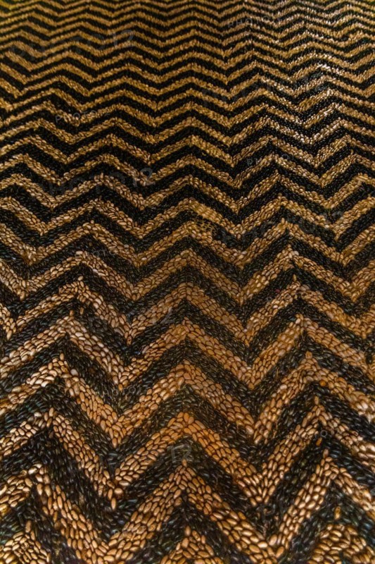 Pebble mosaic floor