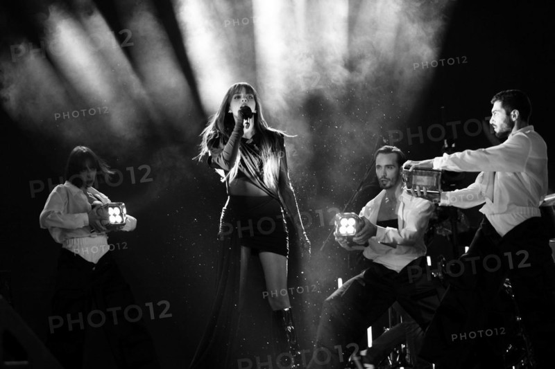 Singer Annalisa Scarrone live at Suzuki Stage 2023. Festival di Sanremo 2023