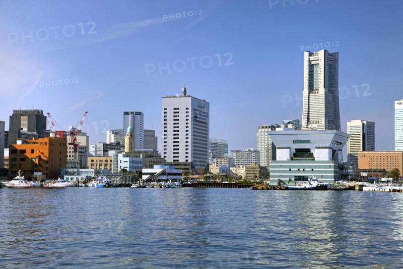 Yokohama Minato Mirai 21 view of Yokohama city Kanagawa Japan