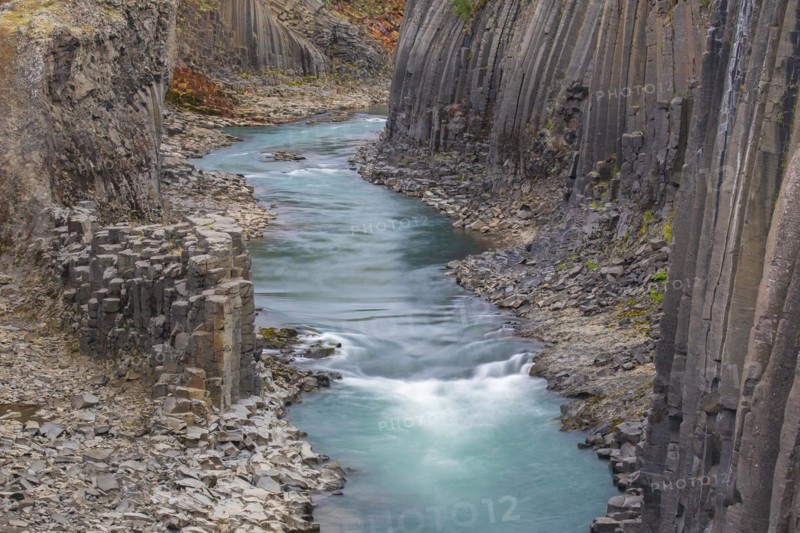 Joekla glacial river and basalt columns