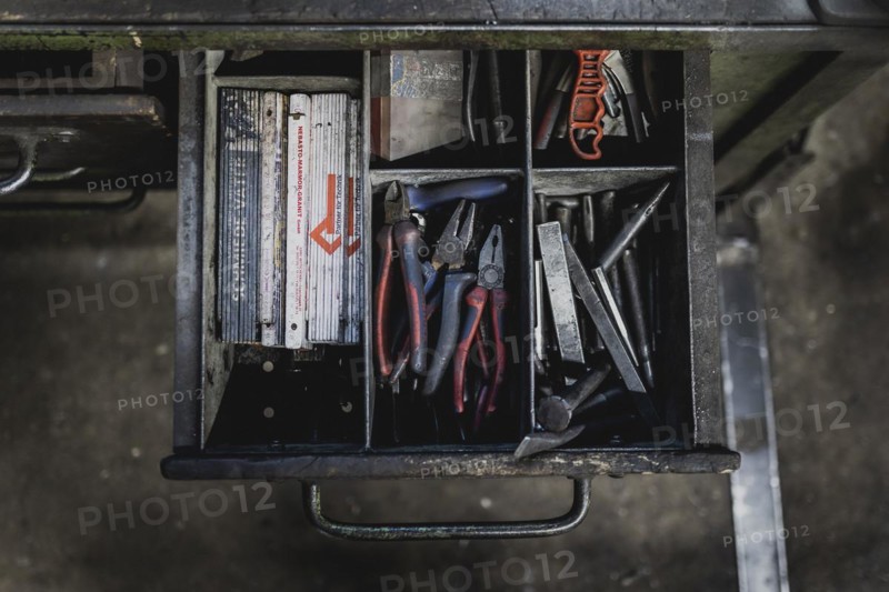 Tool lying in a drawer