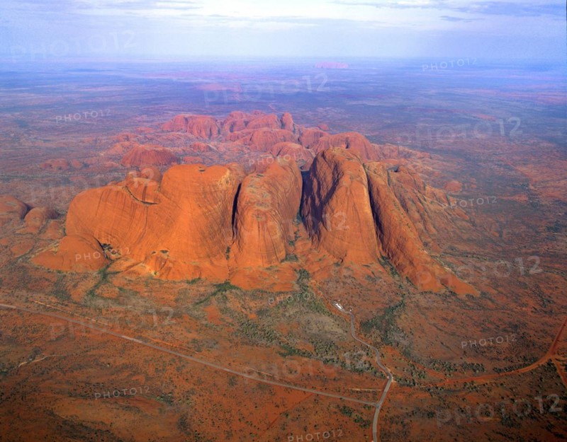 Aerial view of Mount Olga Northern Territory Australia