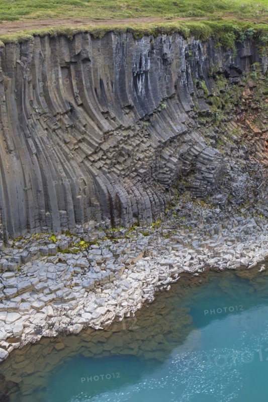 Joekla glacial river and basalt columns