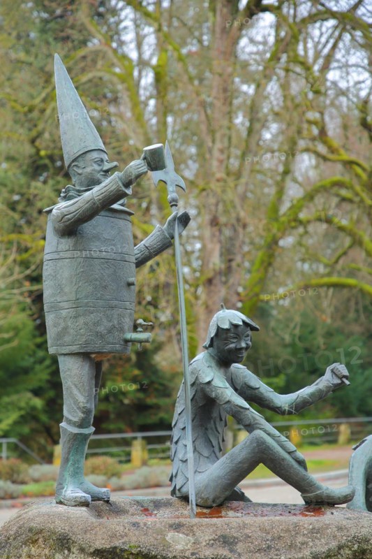 Fools' Fountain with sculptures by Herbert Maier 1976