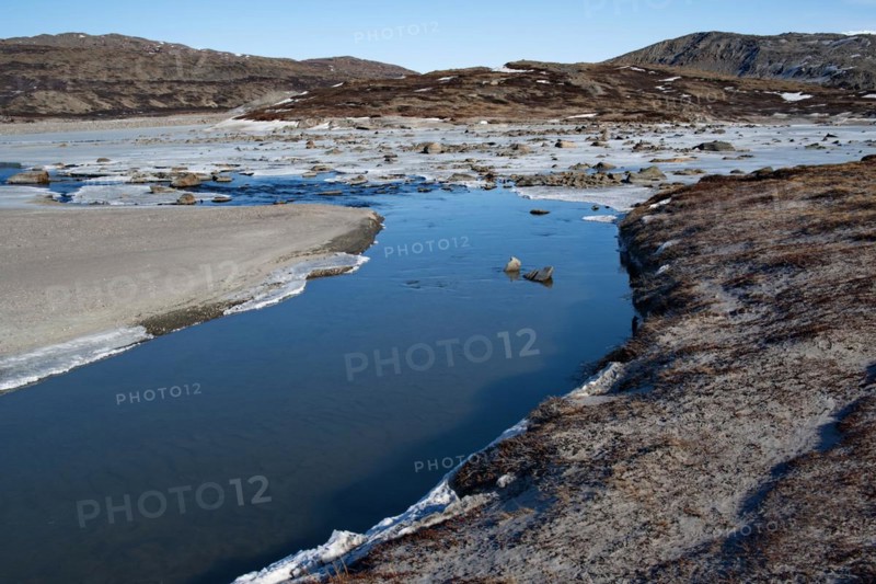 Meltwater in early spring near Kangerlussuaq