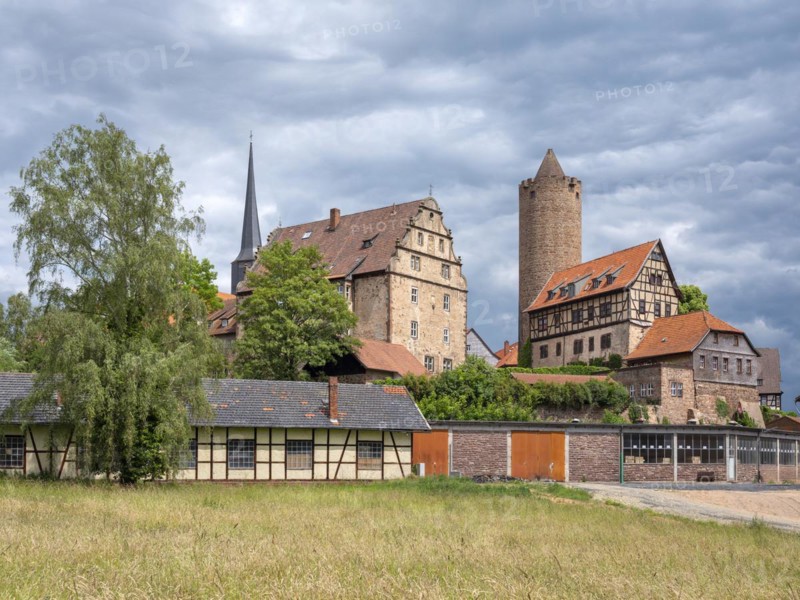 Hinterburg Castle and Hinterburg Amtshaus with medieval keep Hinterturm