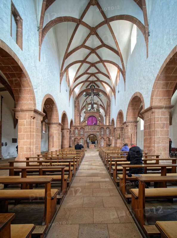 Romanesque Basilica of the Holy Cross with the rood screen