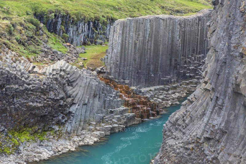 Joekla glacial river and basalt columns