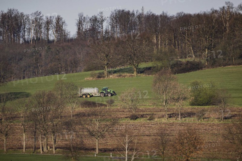 Tractor with slurry tanker