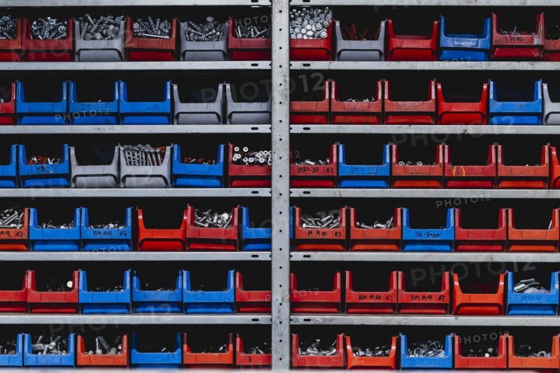 Racks with nuts and bolts