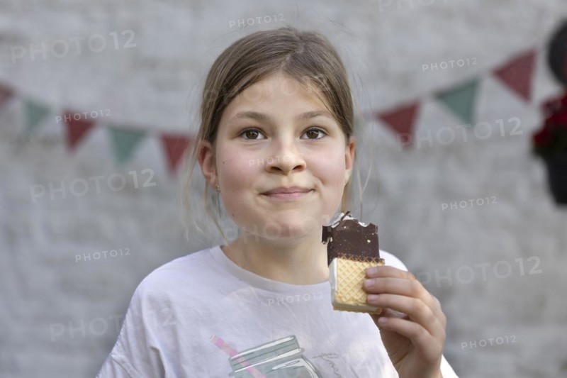 Girl eating an ice cream