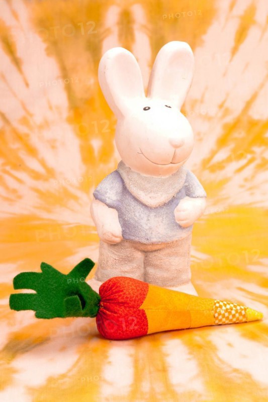 Fabric Easter Bunny with Carrot