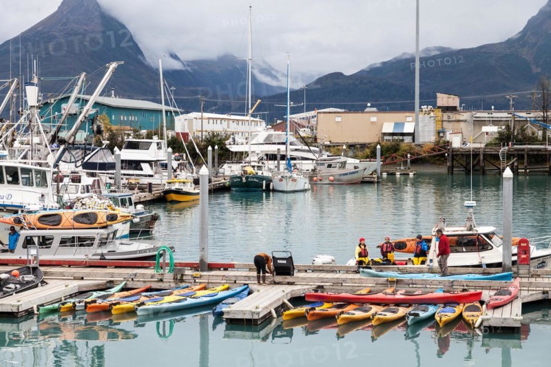 Boats in the harbour of Valdez