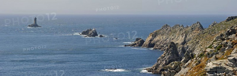 The lighthouse La Vieille at the Pointe du Raz at Plogoff