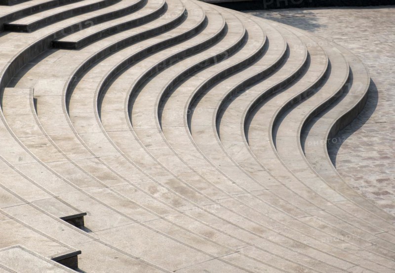 Daytime view of Lightning Stairs at Katara Cultural Village