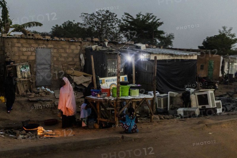 Street scene in the evening