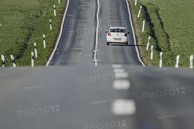 A car on a country road