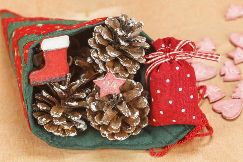 Christmas decoration with cones