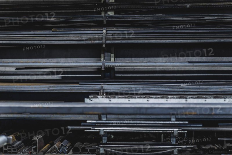Metal being stored