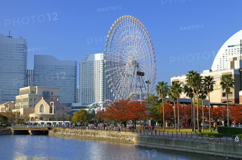 Ferris Wheel Cosmo Clock 21 in Minato Mirai 21 Yokohama city Kanagawa Japan