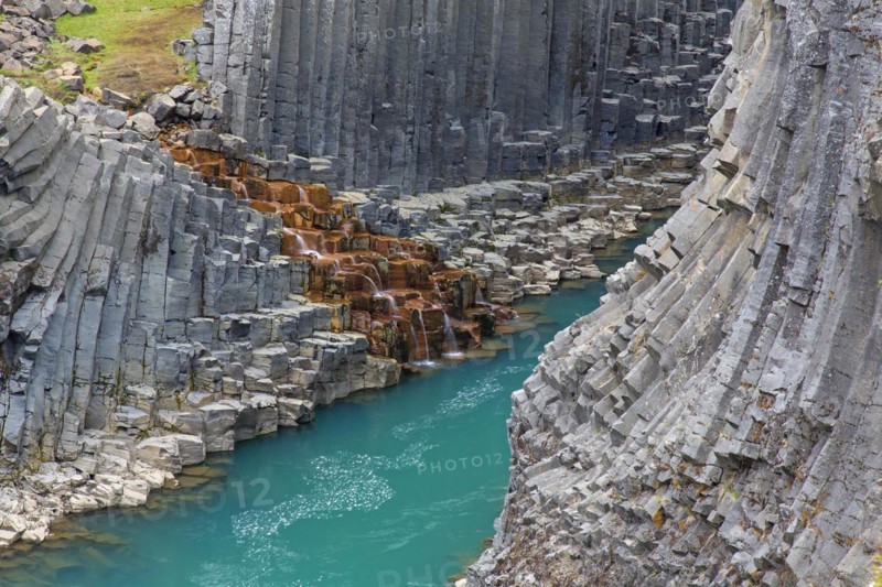 Joekla glacial river and basalt columns