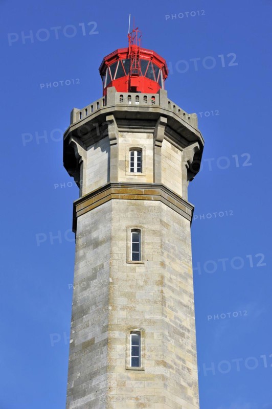 The lighthouse Phare des Baleines on the island Ile de Re