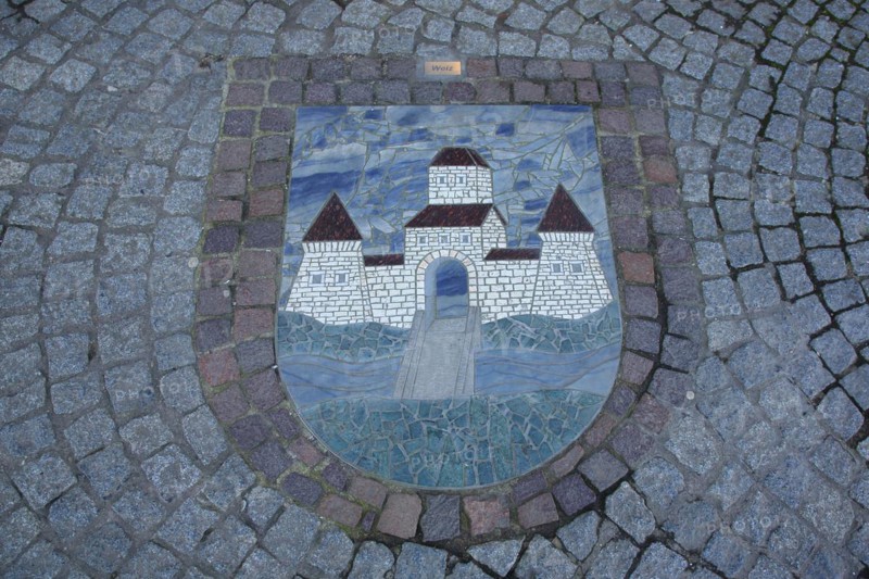 Coat of arms of the twin town of Weiz in Styria in Austria