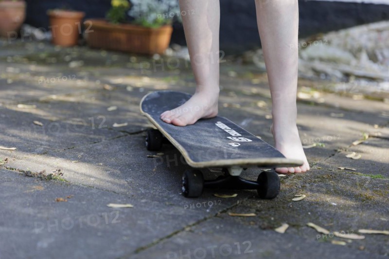 Child on a skateboard