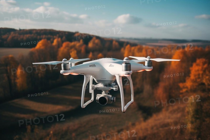 DJI Phantom 4 drone in flight