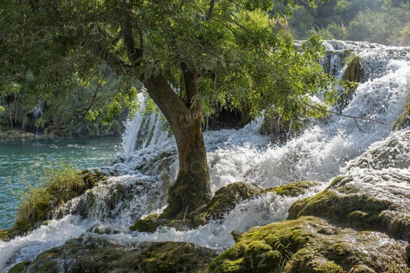 Cascade at Skradinski buk in the Krka National Park near