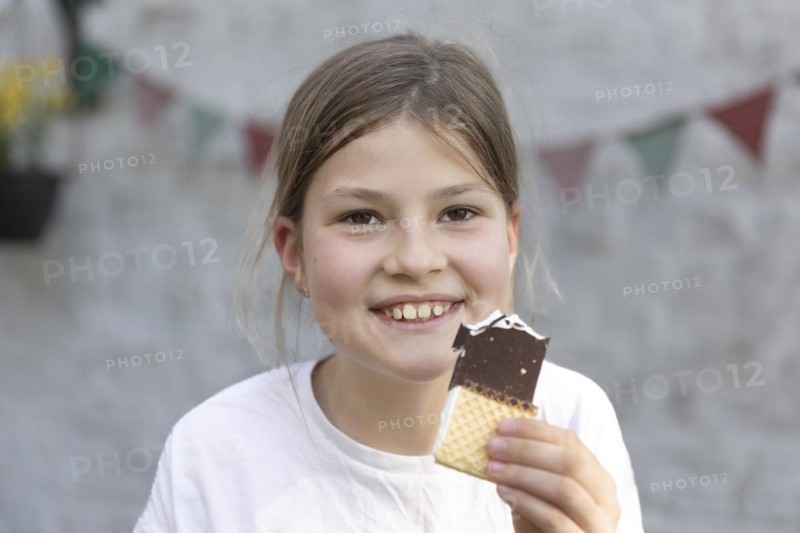 Girl eating an ice cream