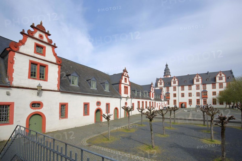 Renaissance castle with town museum and castle square