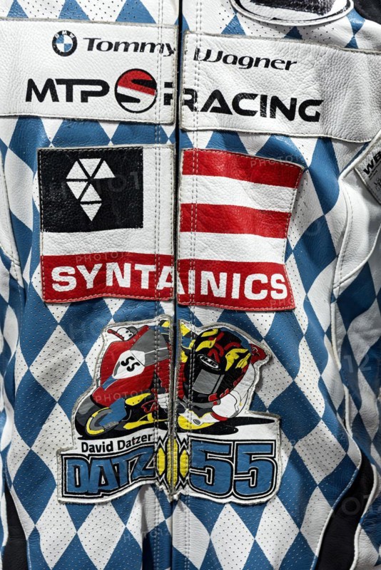 Leather suit of racing driver David Datzer