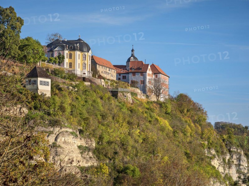 View of Dornburg Castles in Autumn