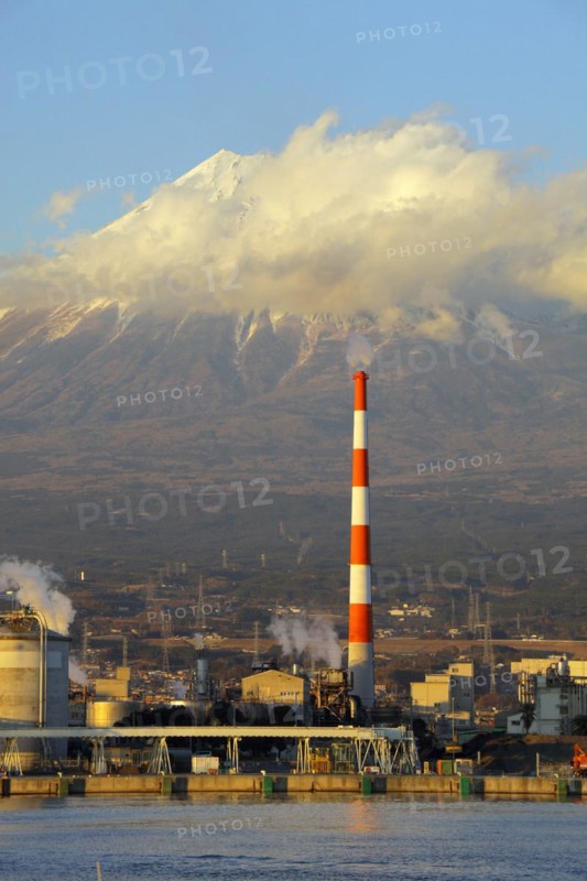 Mount Fuji view from Tagonoura Port Shizuoka Japan Asia