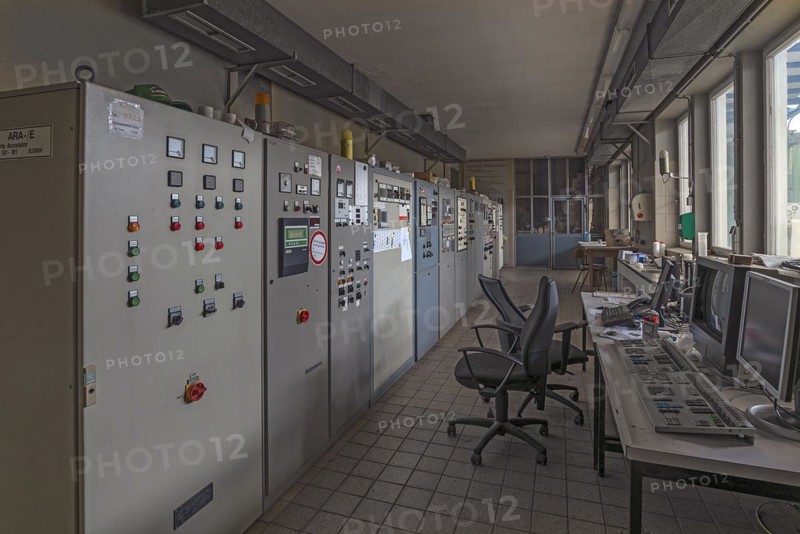 Switch room of a former paper factory