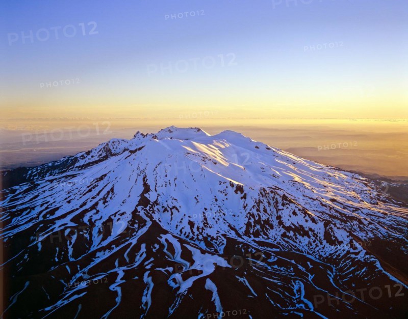 Aerial view of Mount Ruapehu North Island New Zealand