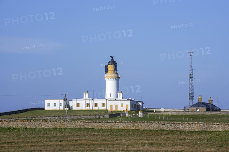 Noss Head Lighthouse near Wick in Caithness