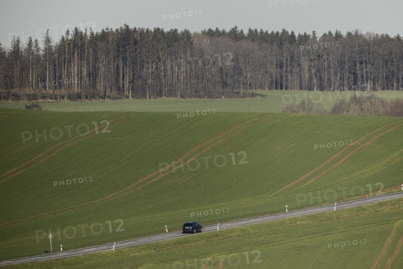 A car on a country road