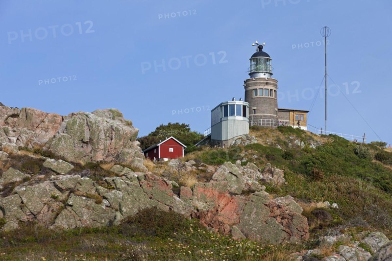 The Kullen Lighthouse by the mouth of Oeresund at Kullaberg