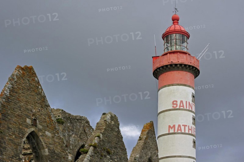 The Pointe Saint Mathieu with its lighthouse and abbey ruins
