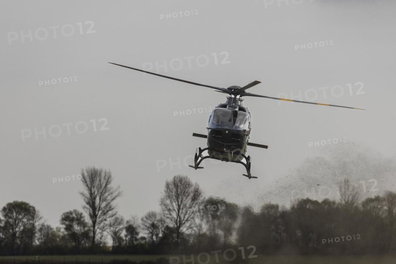 A helicopter of the model Airbus Helicopters H135 of the German Armed Forces