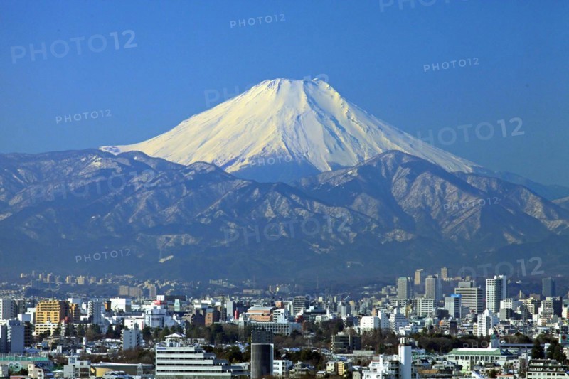 Mount Fuji view from Tokyo Japan Asia