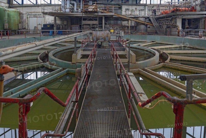 Water purification plant of a former paper factory