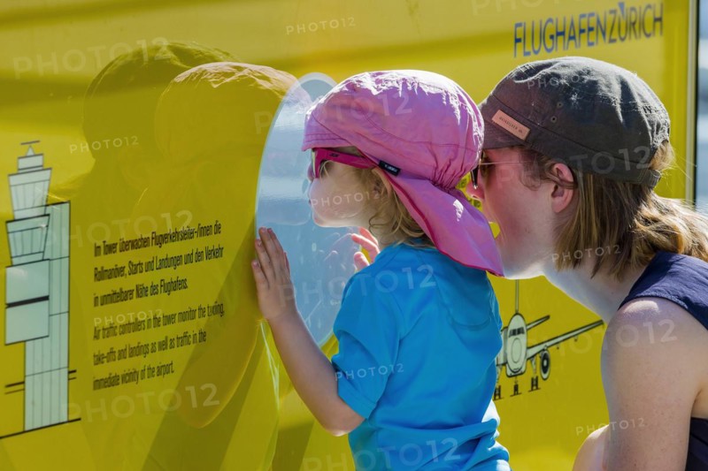 Young visitor at ZRH airport