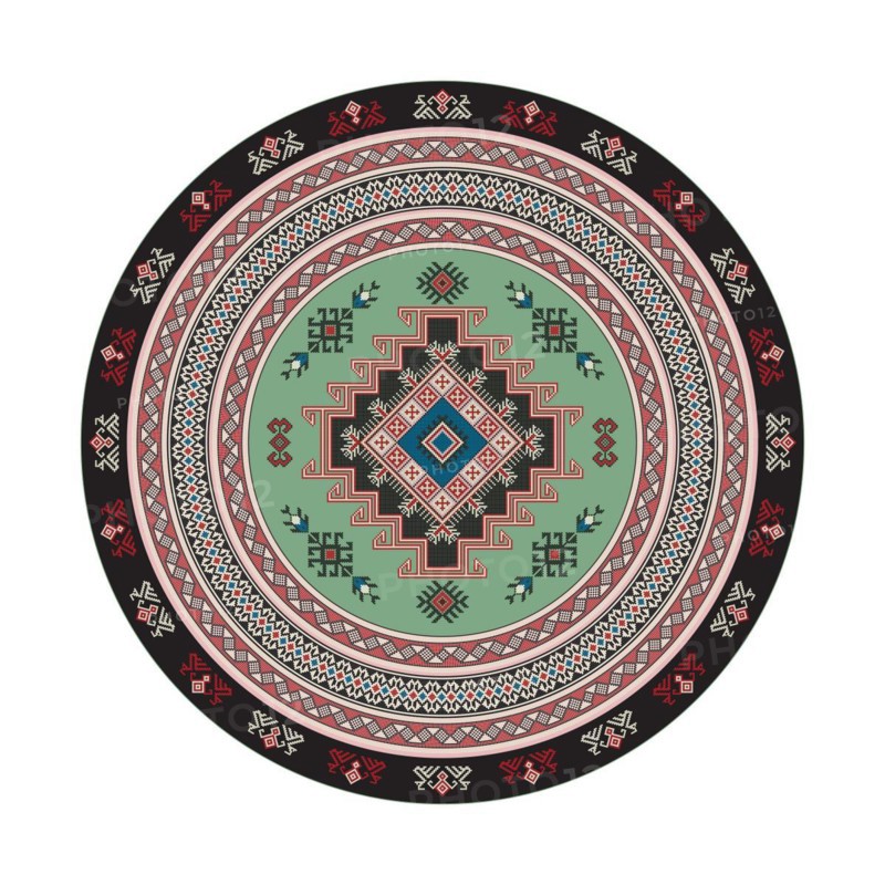 Traditional Georgian round decorative element