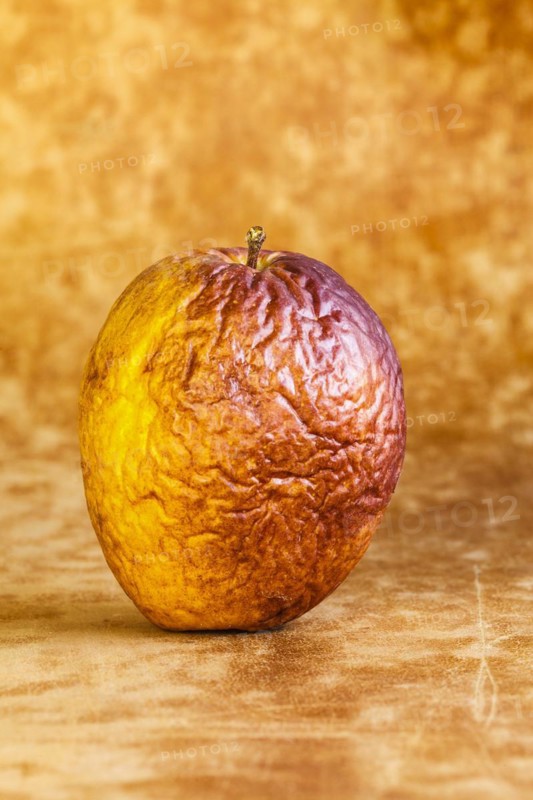 Shrivelled apple